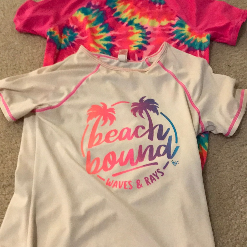 Two set of swim shirts for kids